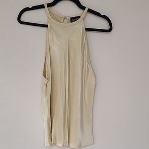 J Crew Collection Satin Halter Tank Size L